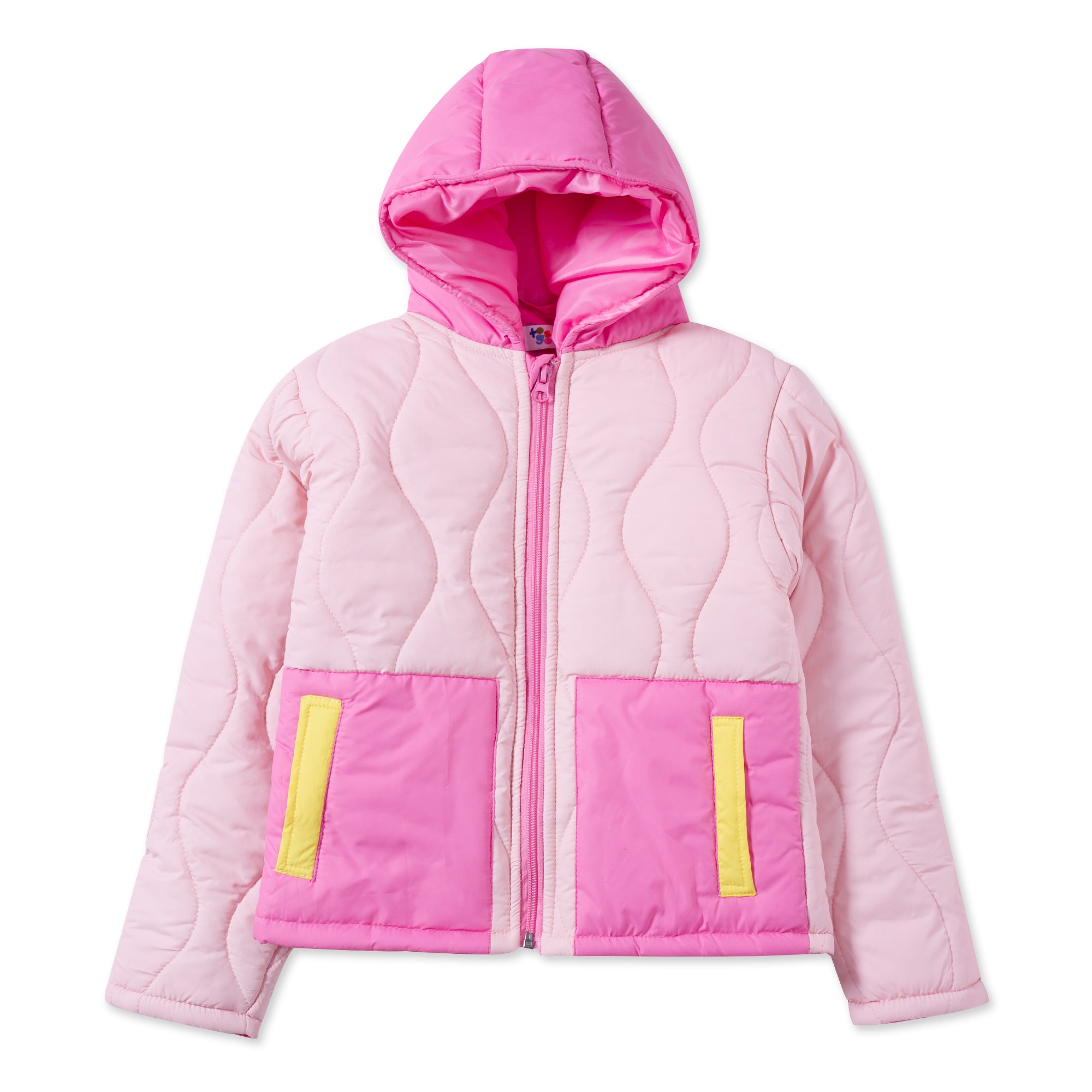 Light pink puffer jacket best sale