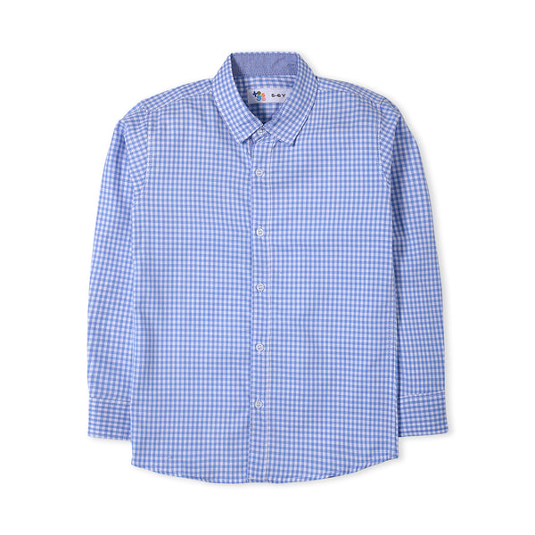 Blue & White Checkerd Shirt