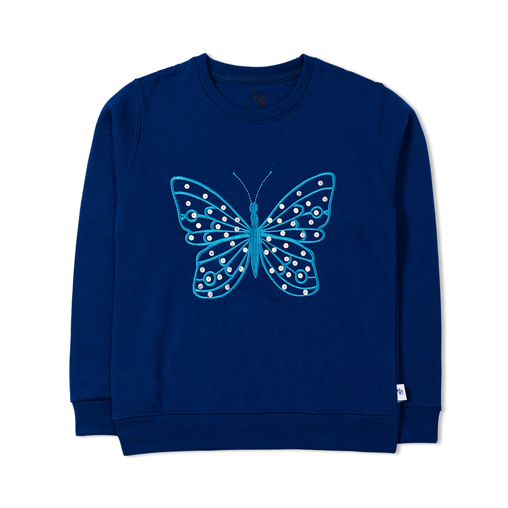 Blue Butterfly Sweatshirt