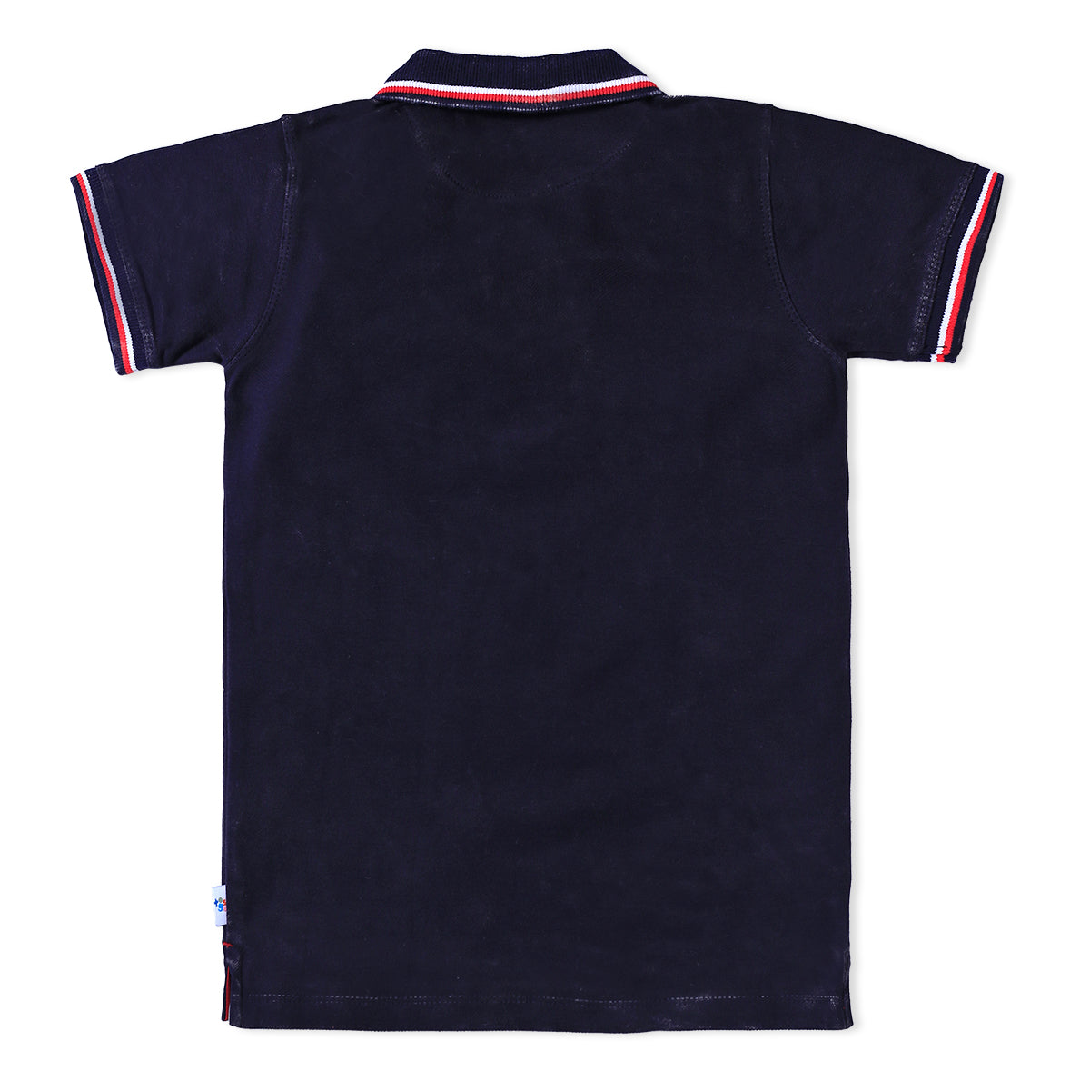 Navy Stripe Colar Polo T- Shirt