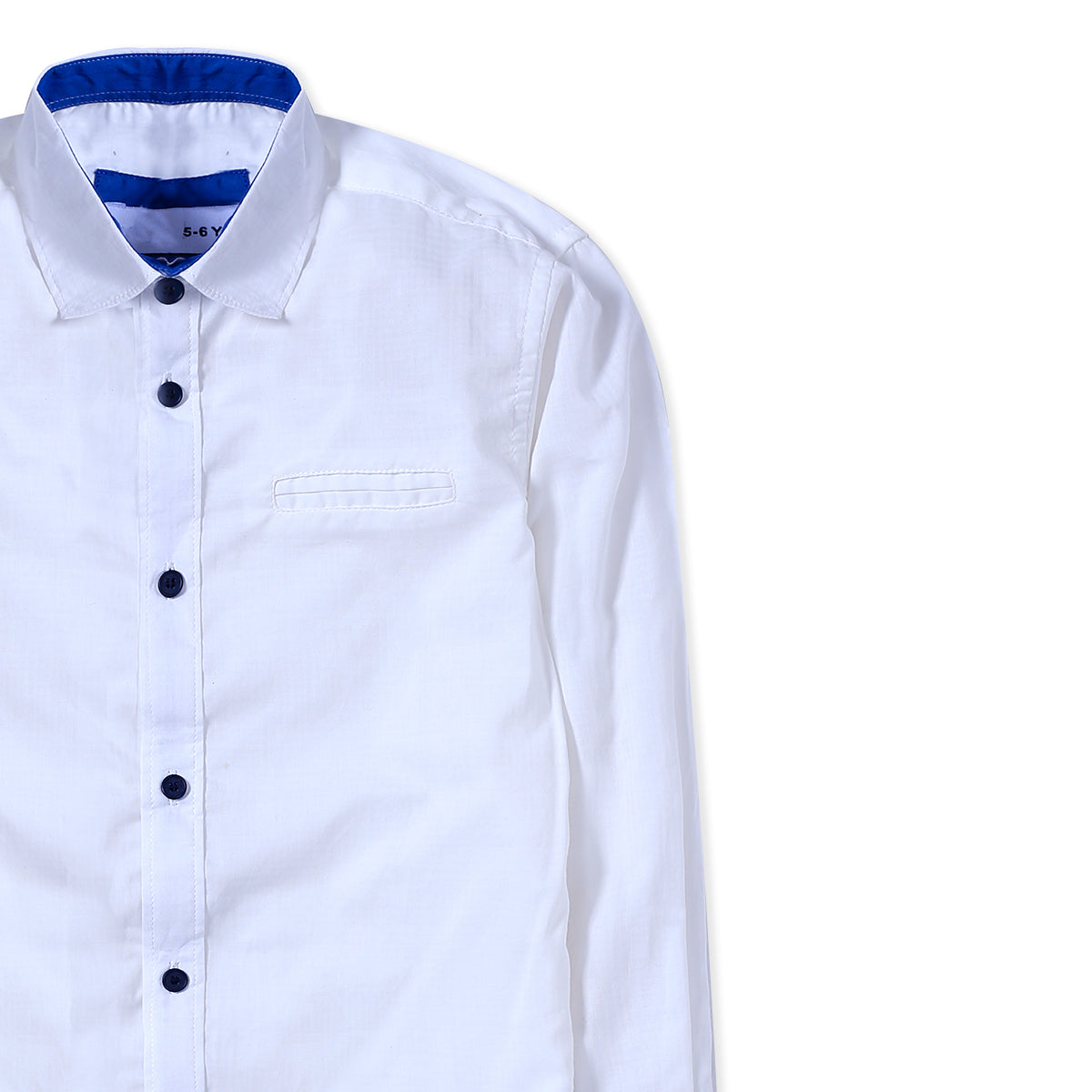 White Button Down Full sleeves Shirt