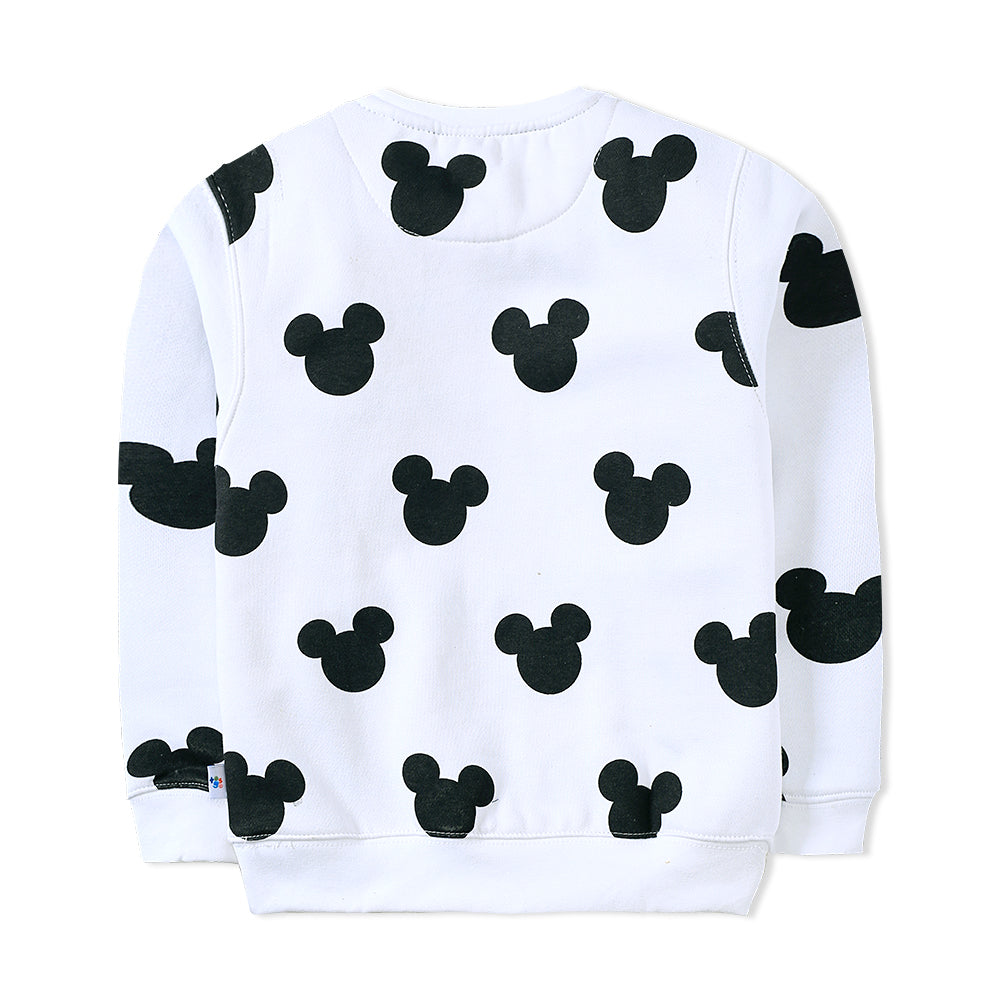 White Black Micky Sweatshirt