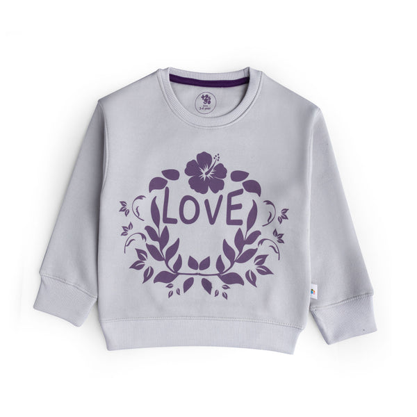 Love Floral Graphic Sweatshirt