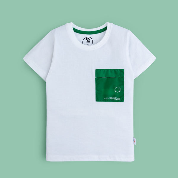 White & Green T-Shirt