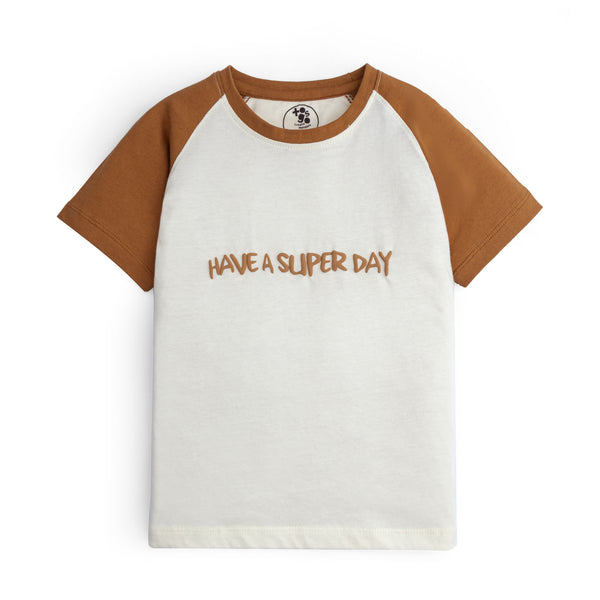 Brown Off White T-Shirt