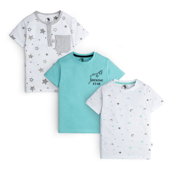 Boys Pack Of 3 T-Shirts
