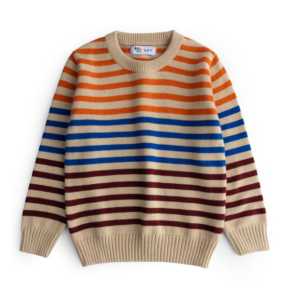 Multi Stripes Kinted Sweater