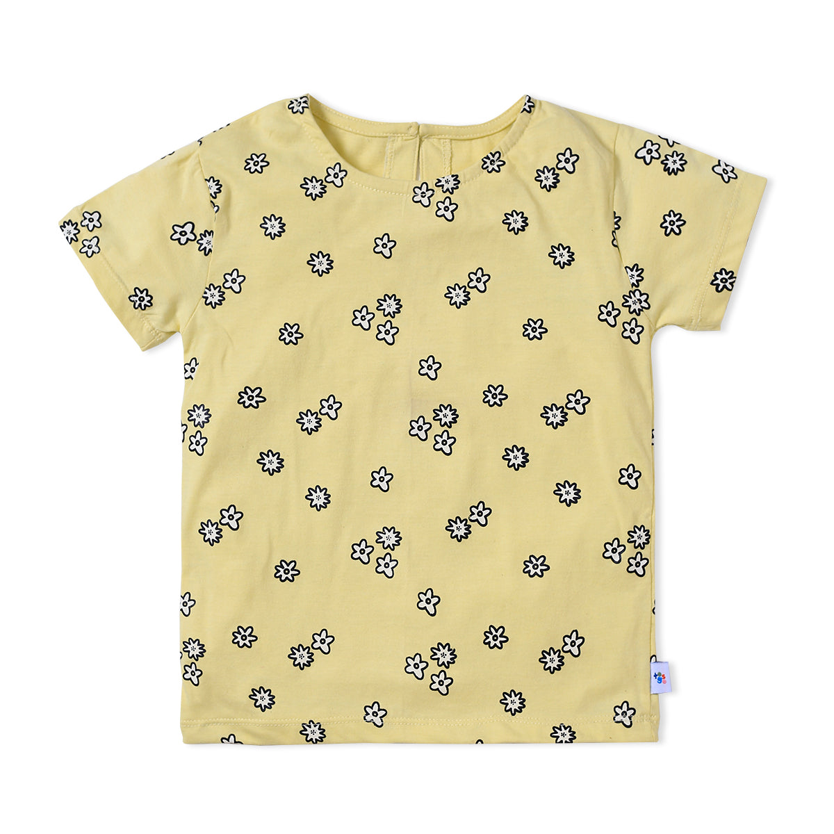 Yellow Jasmine Print T-Shirt