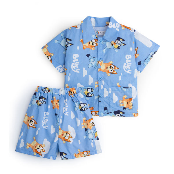 Cotton Bluey Printed Co Ord Set