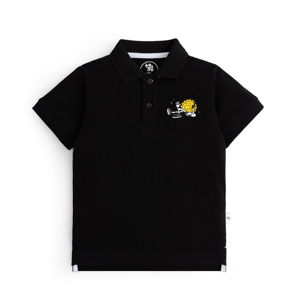 Sunny Black Polo
