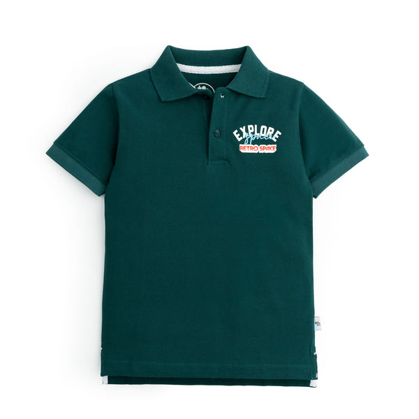Retro Space Green Polo