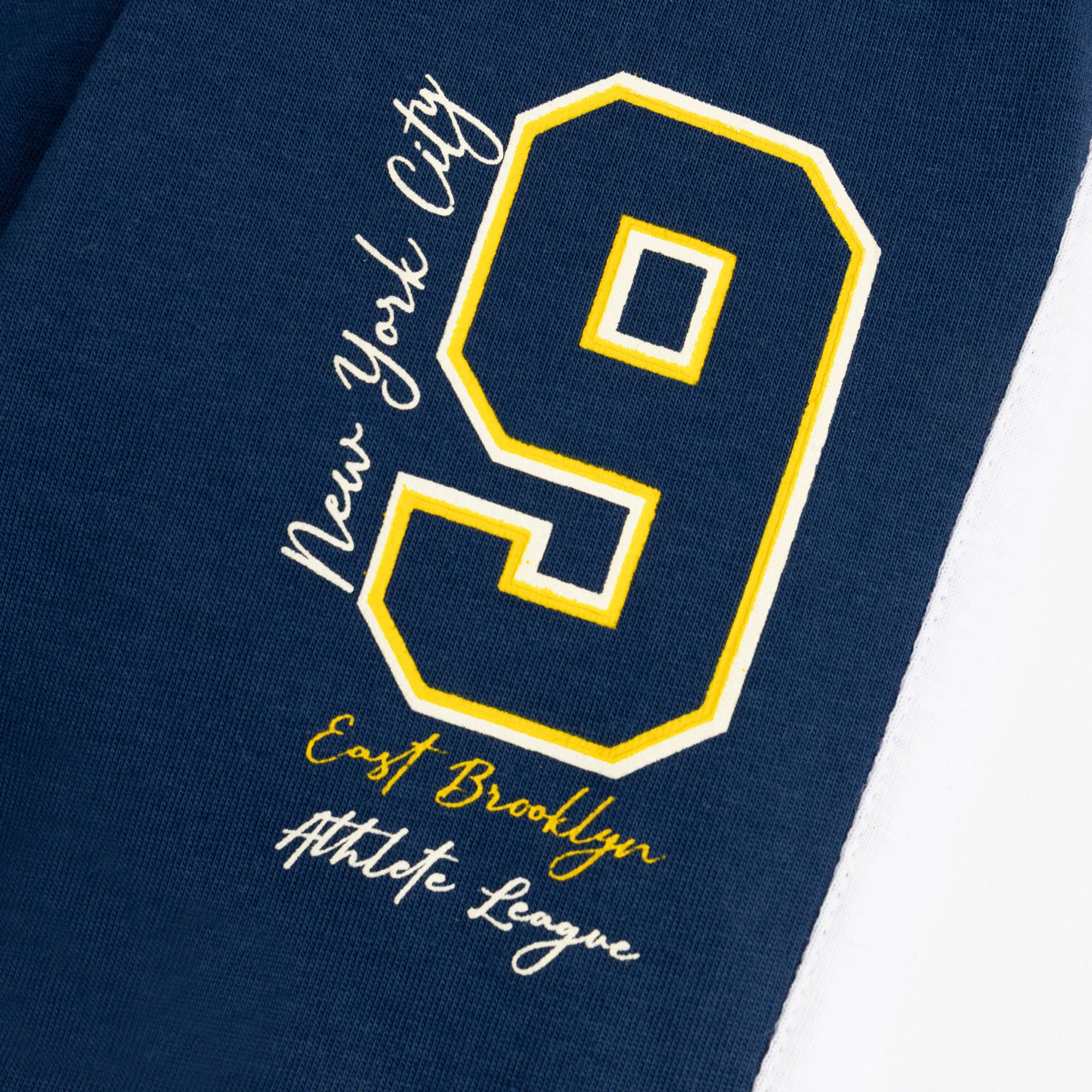 Navy White Graphic Trouser