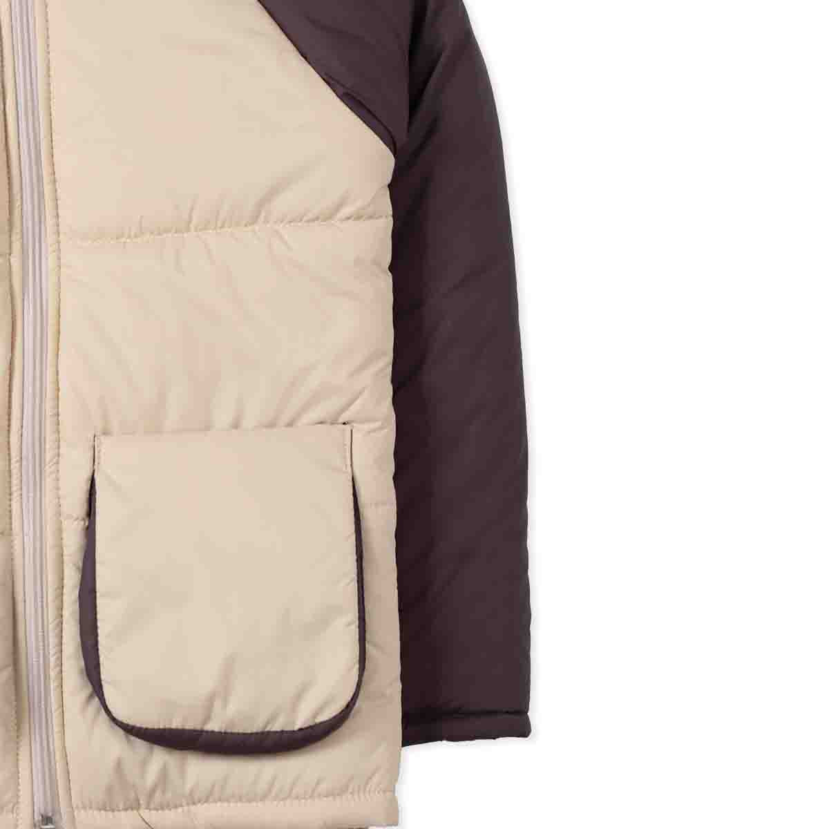 Offwhite & Brown Puffer Jacket