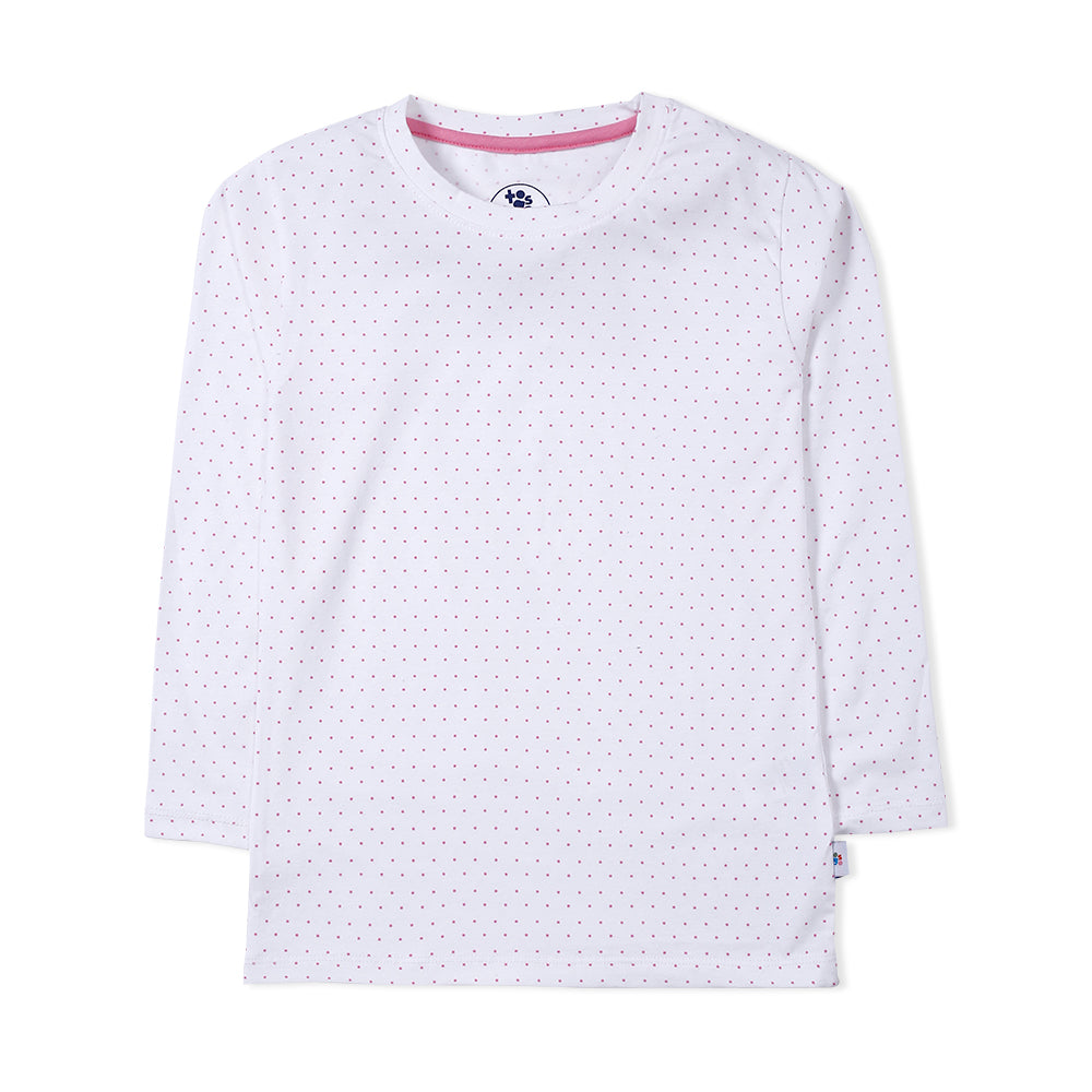 Pink Dots Basic T-Shirt