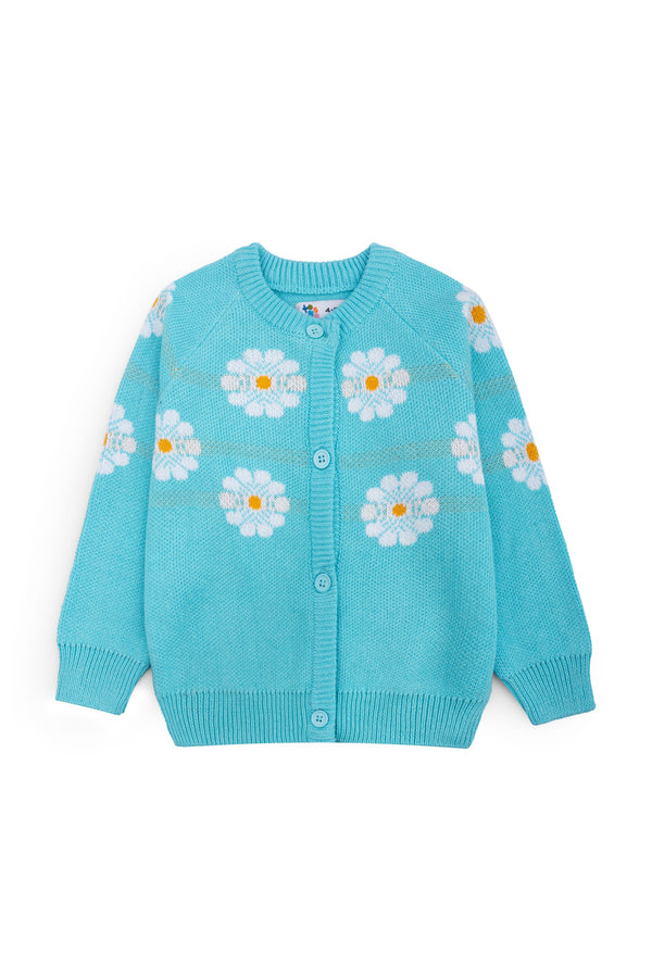 Sky Blue Acrylic Wool Sweater