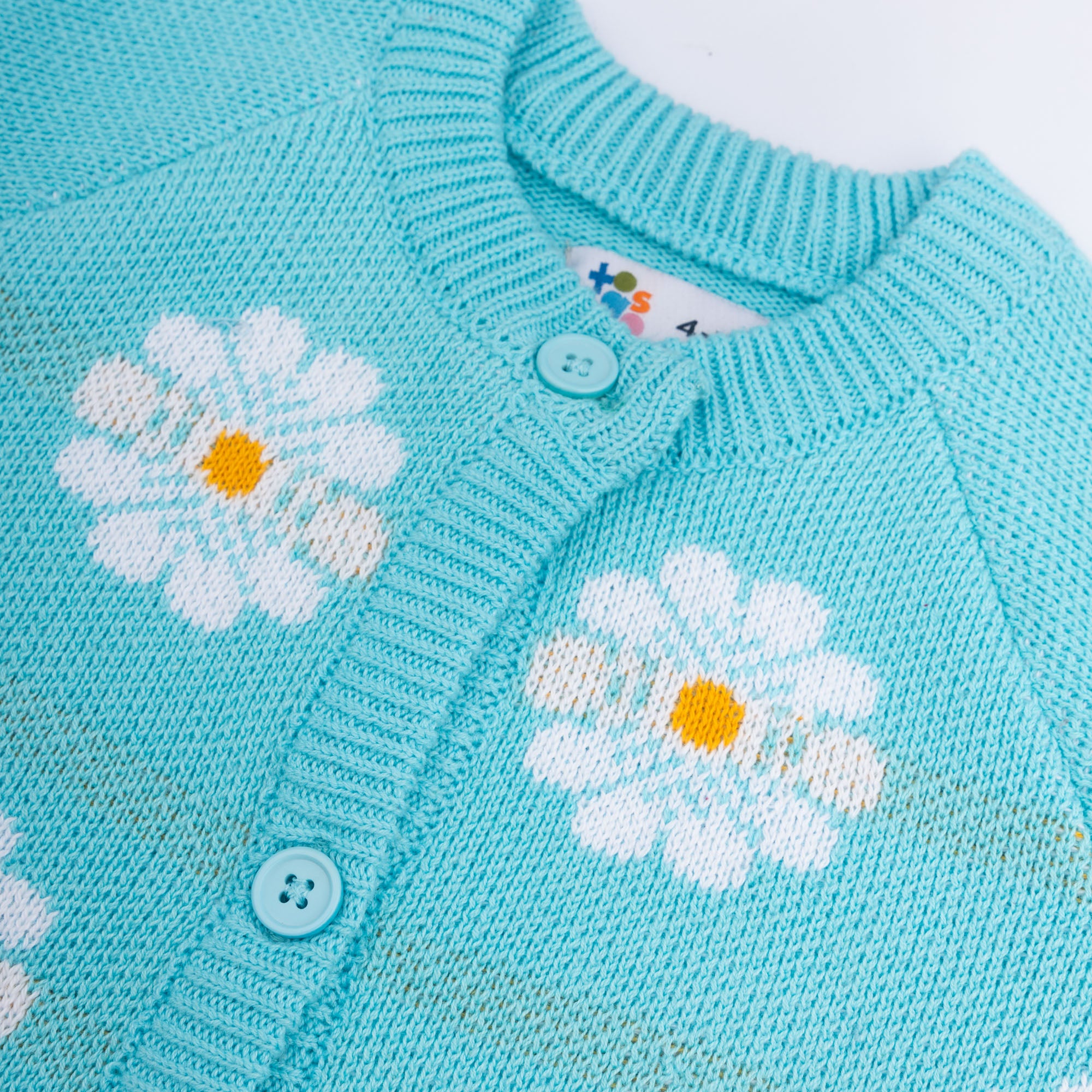 Sky Blue Acrylic Wool Sweater