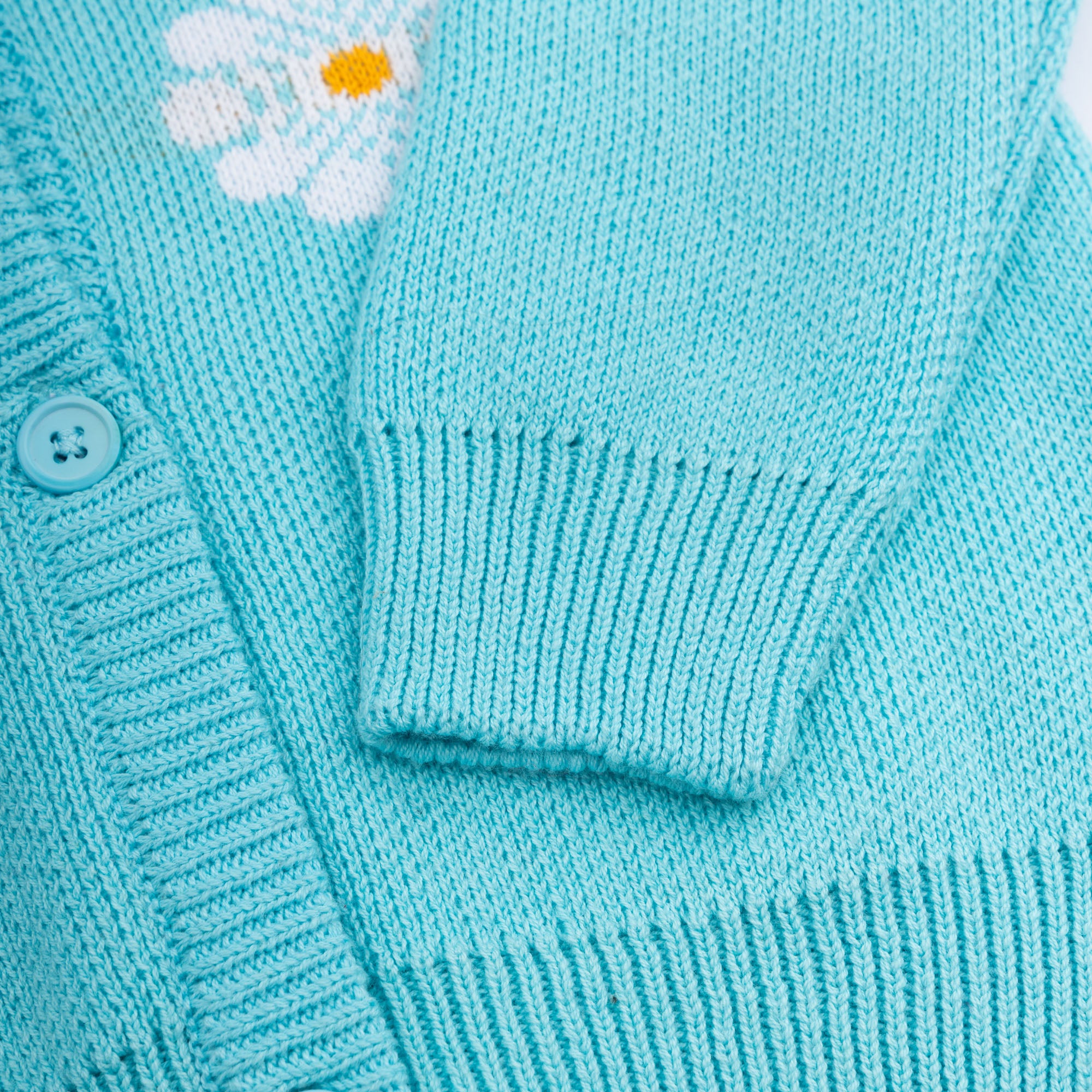 Sky Blue Acrylic Wool Sweater