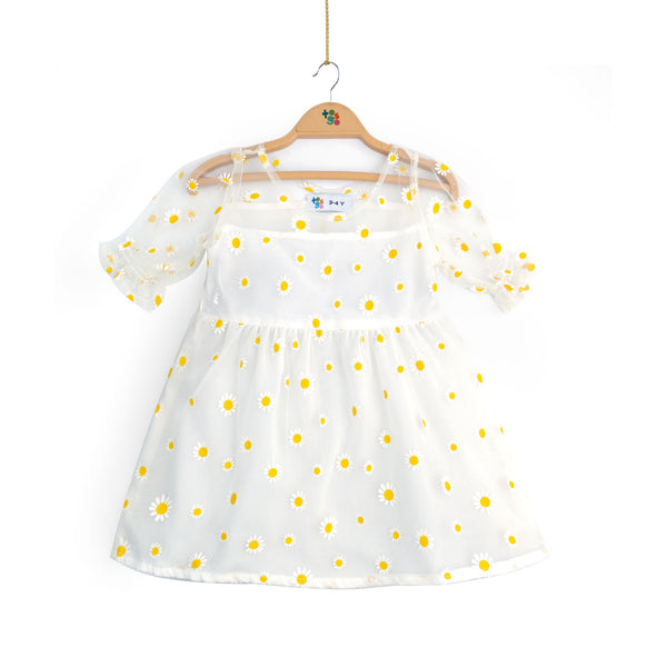 Daisy Flower Net Top