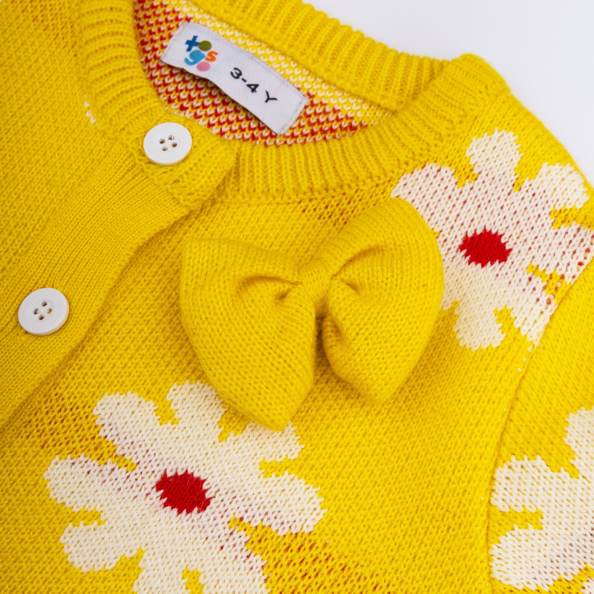 Yellow Acrylic Wool Sweater