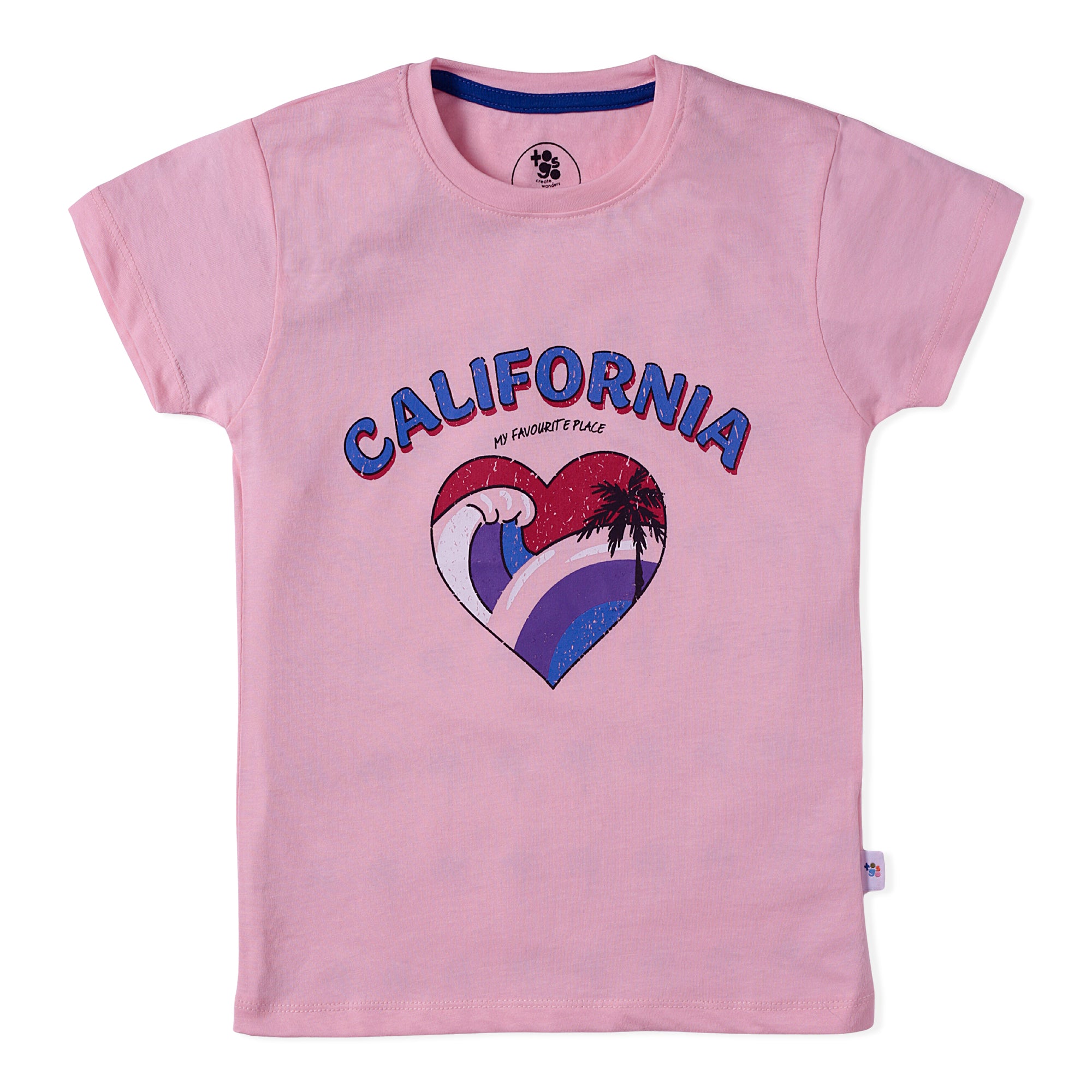 Girls California Pink T-Shirt