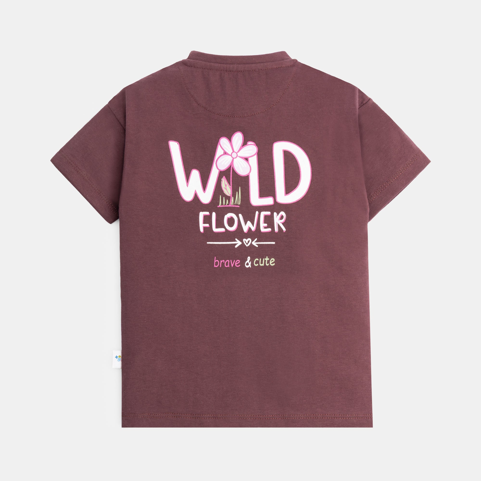 Wild Flower Maroon Graphic T-Shirt