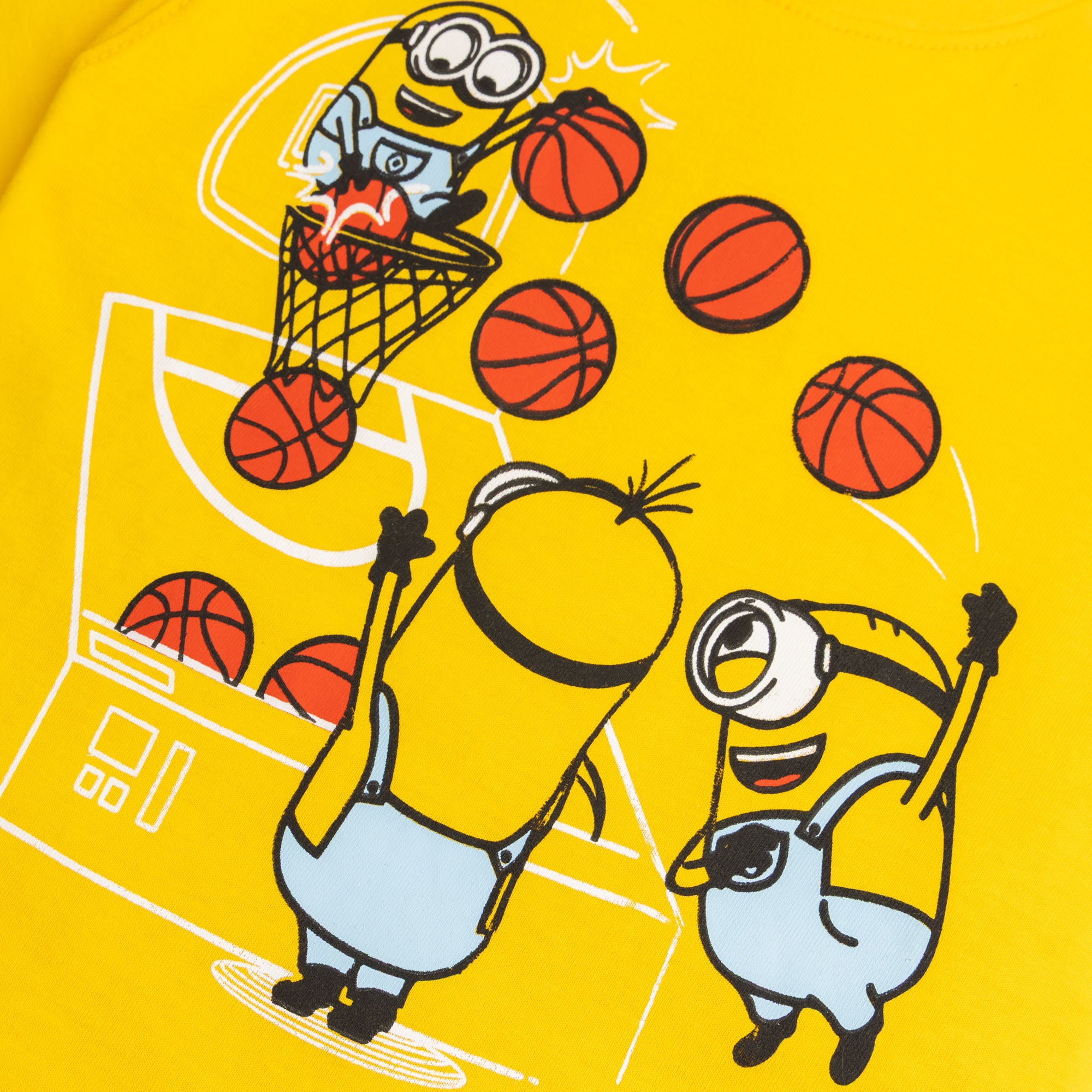 Yellow Basketball Graphic T-Shirt
