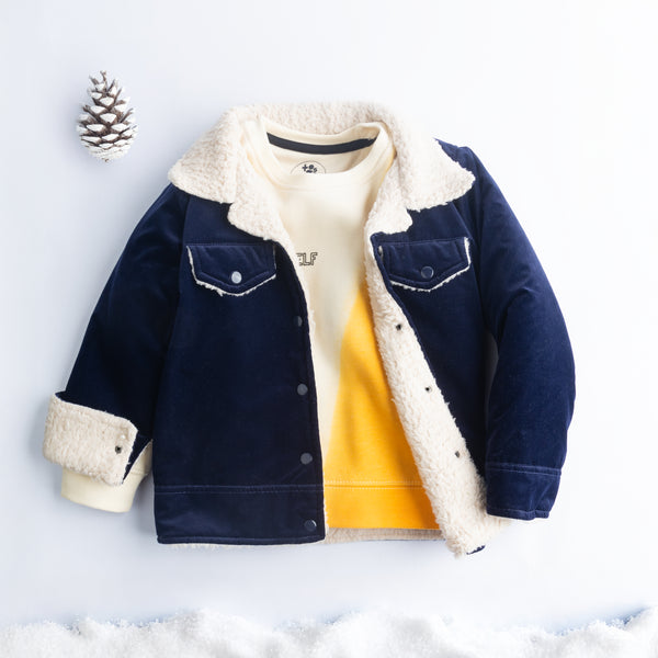 Sharp Navy Corduroy Jacket