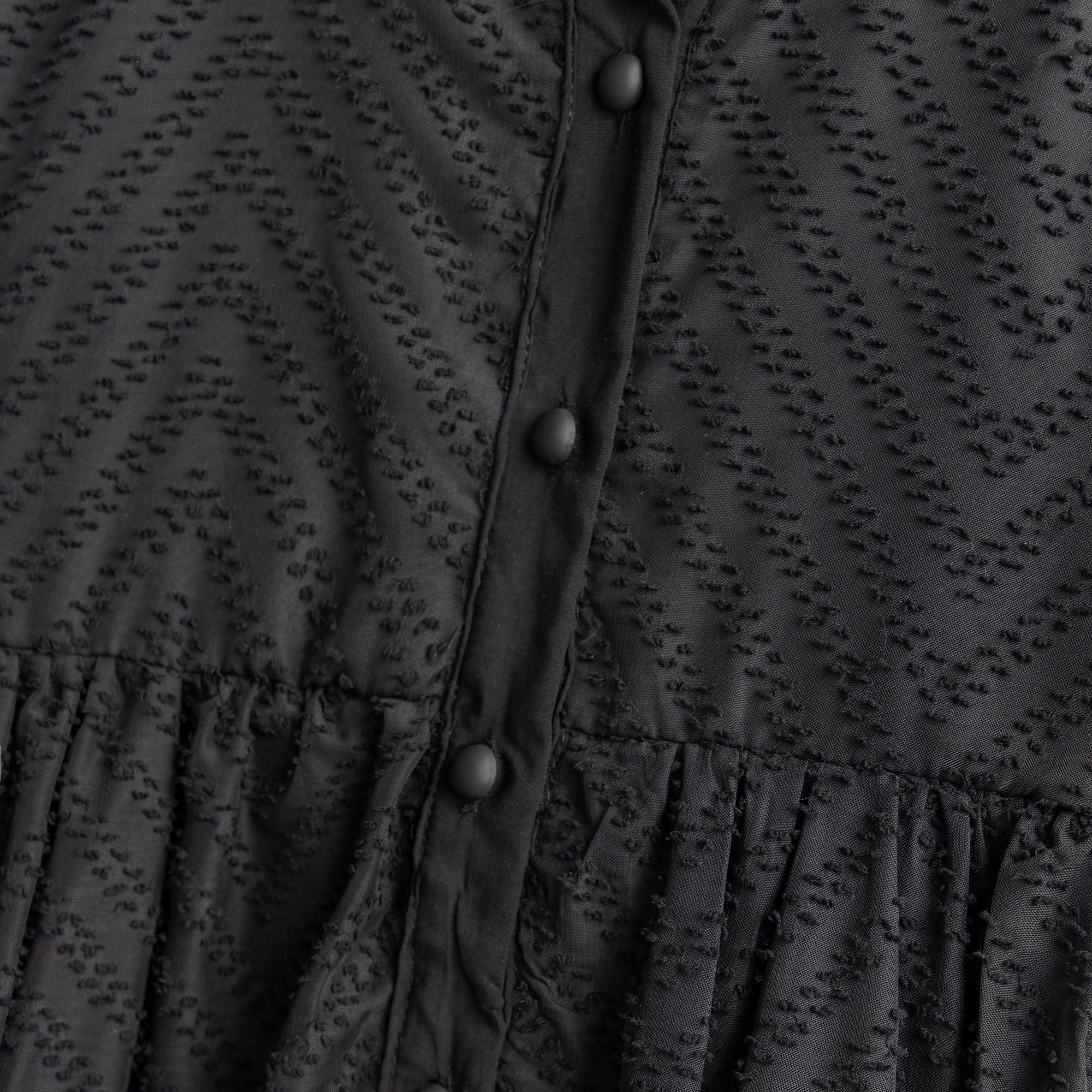Black Shafoon Tear Dress