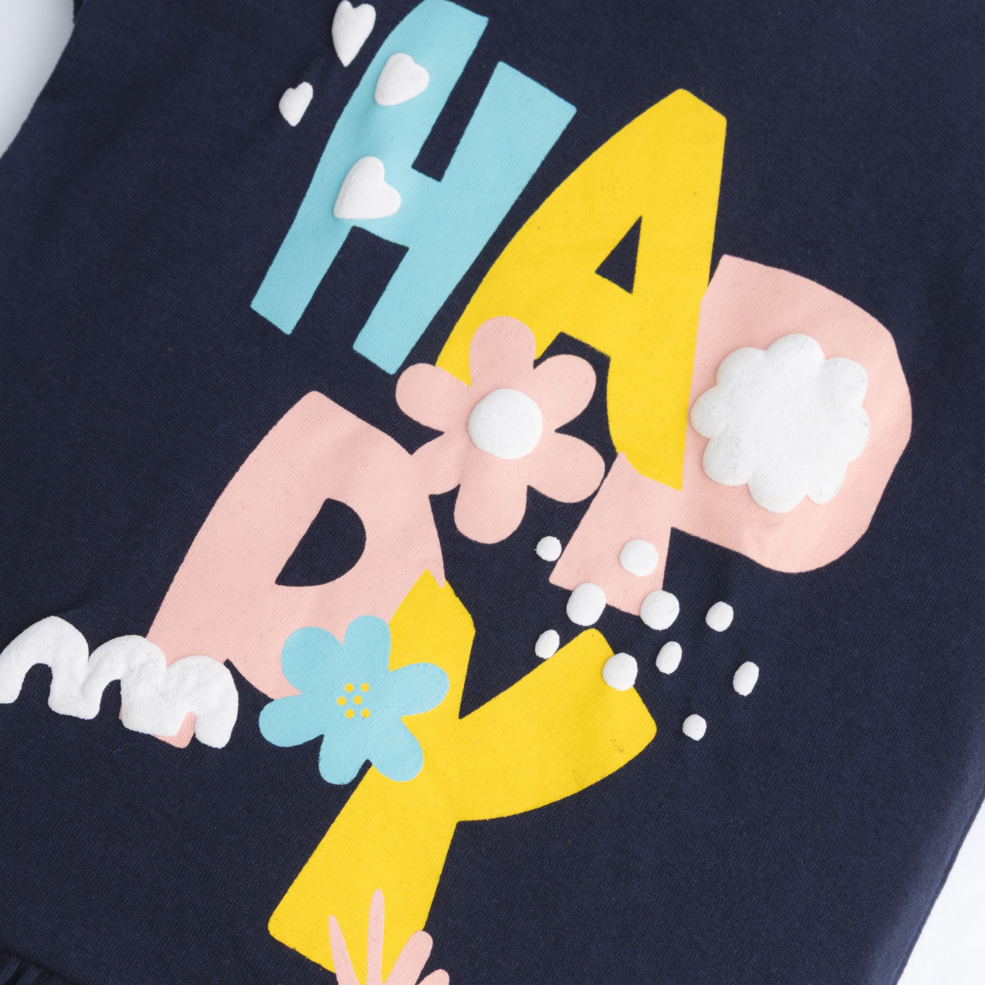 Navy Blue Jersey Cotton Top