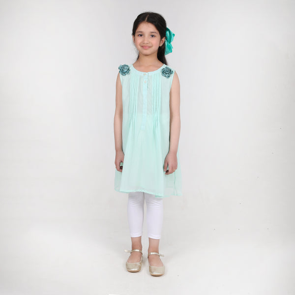 Sea Green Floral Top