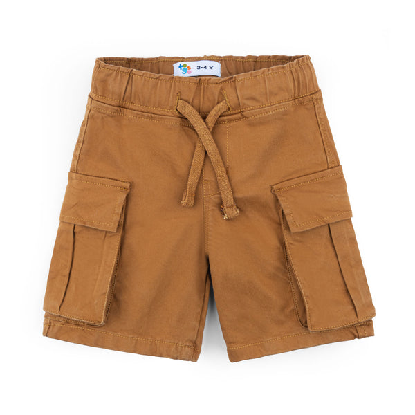 Brown Cargo Pocket Shorts