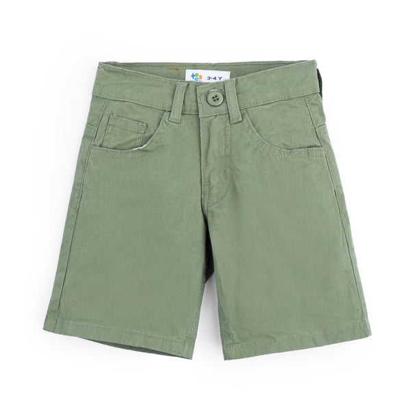 Olive Green Basic Shorts