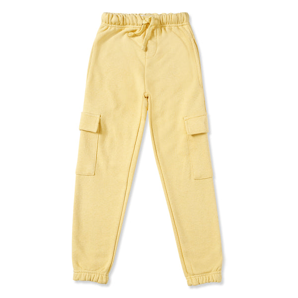 Yellow Cargo Terry Trouser