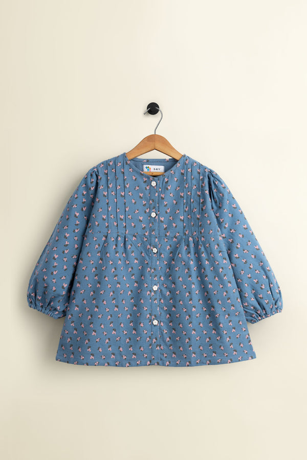 Floral Button Up Flannal Top