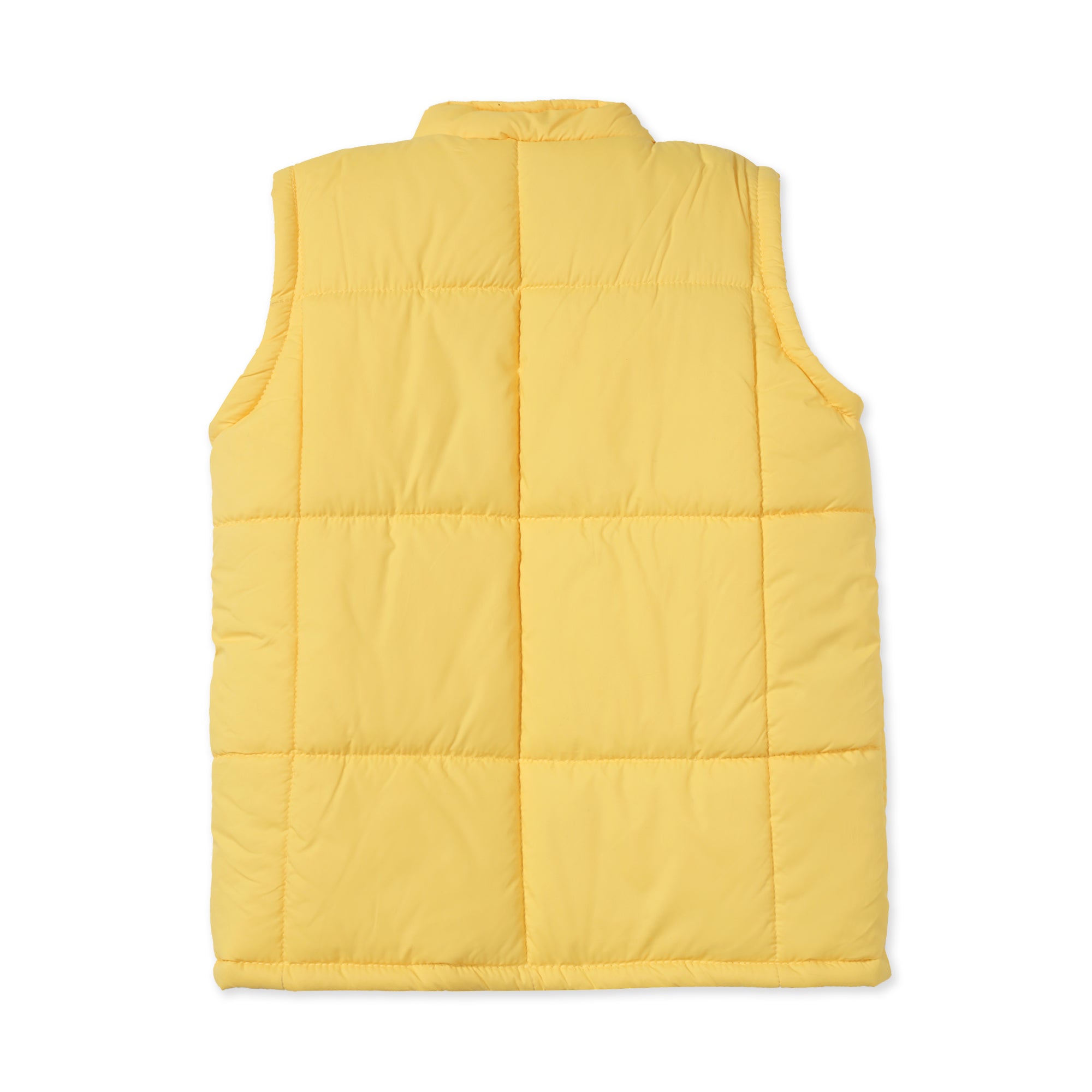 Yellow Puffer Vest  Jacket