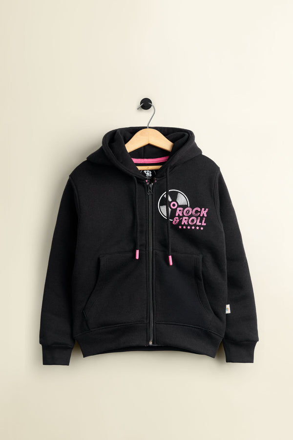Rock n Roll Black Fleece Hoodie