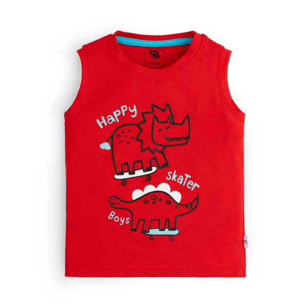 Red Skater graphic Sando