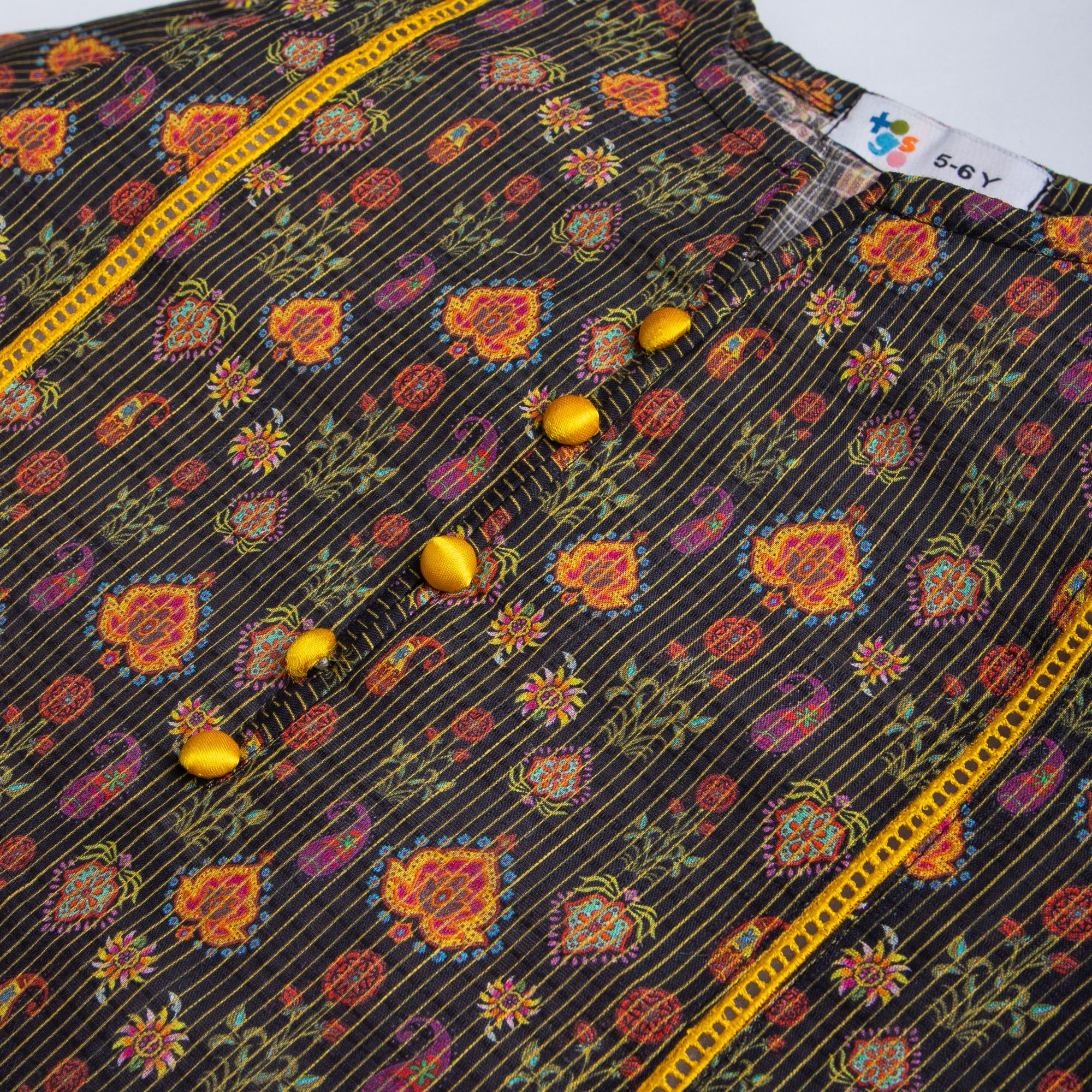 Printed Black Kurti