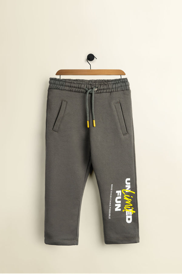 Unlimited Fun Charcoal Fleece Trouser