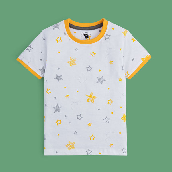 White Star Printed T-Shirt