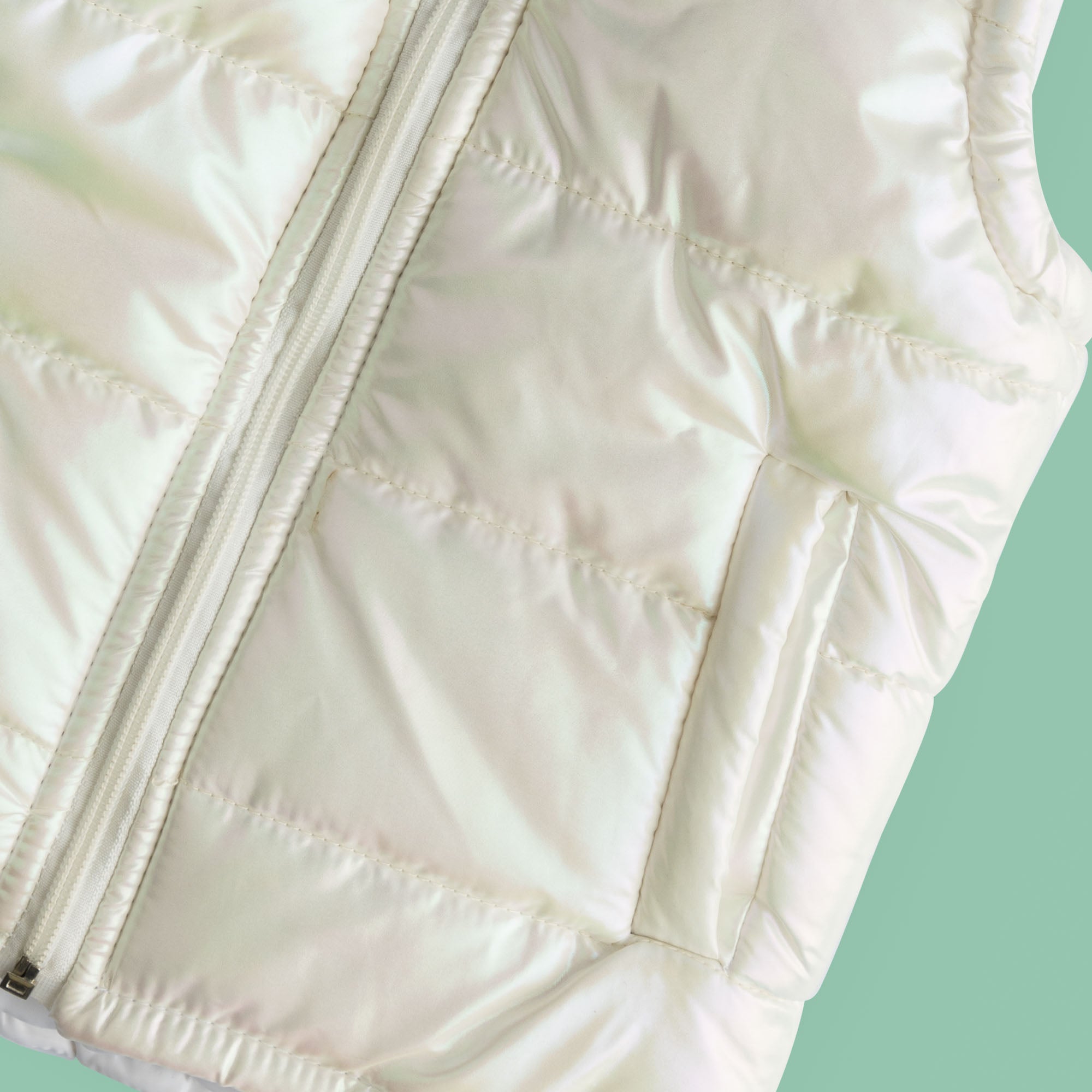 White Vest Puffer Jacket