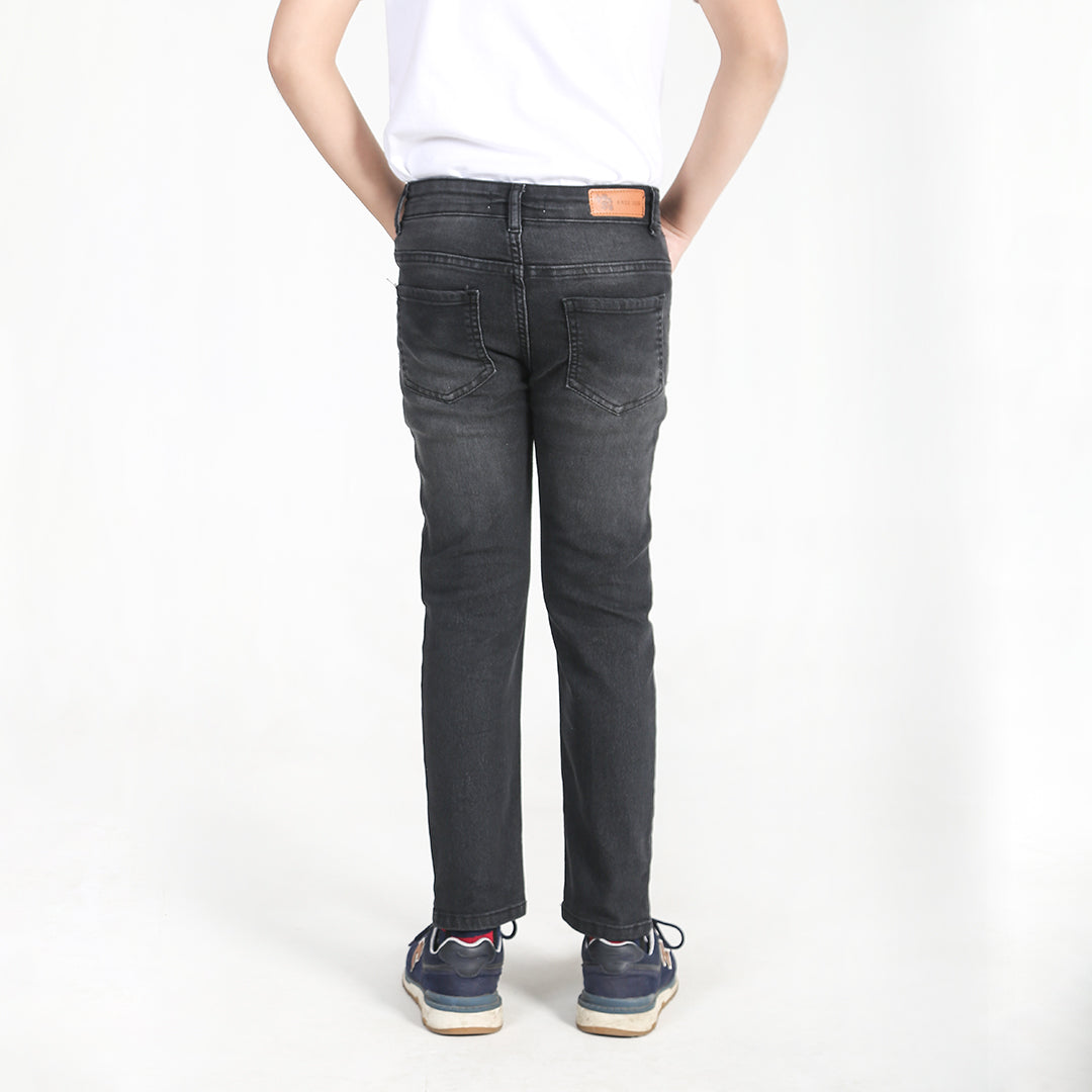 Faded Black Slim Fit Denim