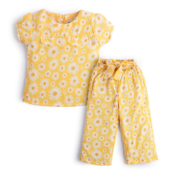 Yellow Printed Co-Ord Set