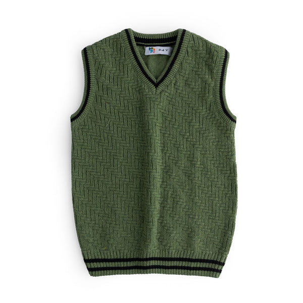Olive Green Sleeveless Sweater