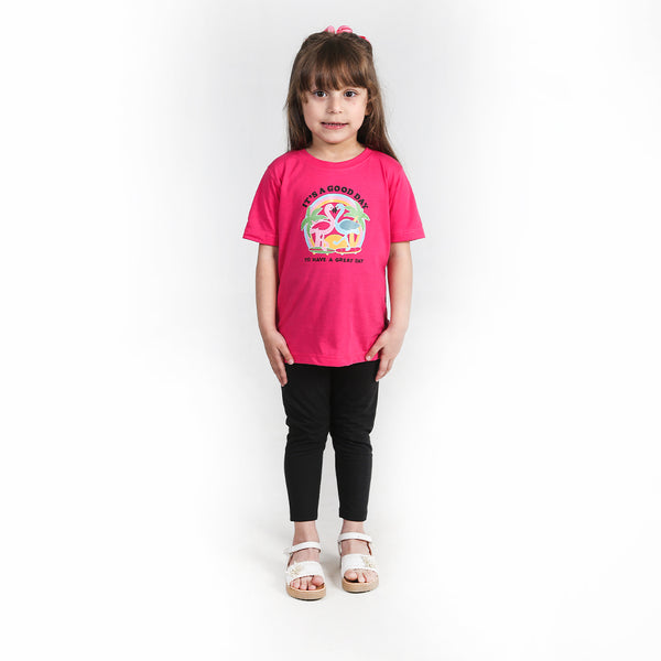 Pink Flamingo Girls T-Shirt