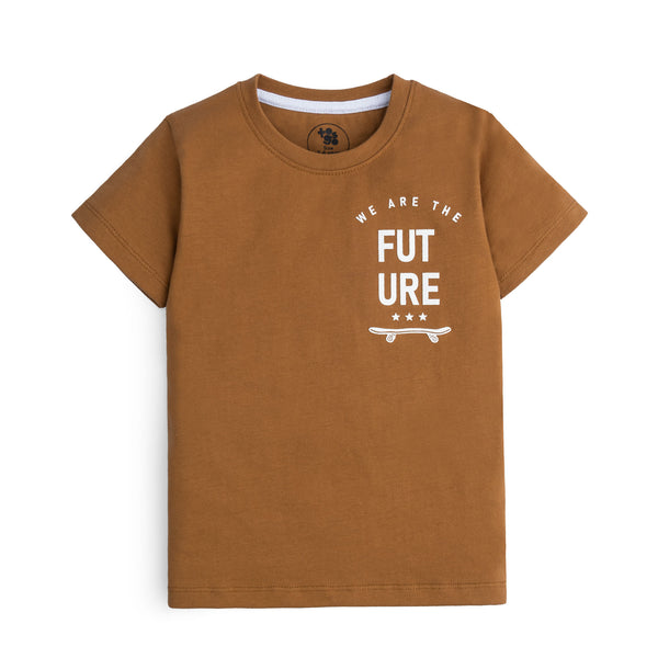 Brown Future Graphic T-Shirt