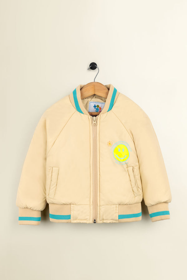 Smiley Off White Puffer Jacket