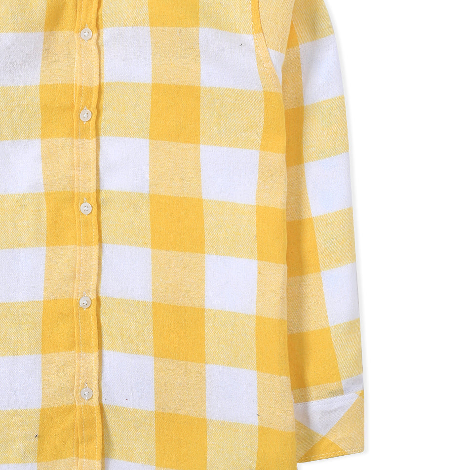 Yellow White Hoodie Shirt