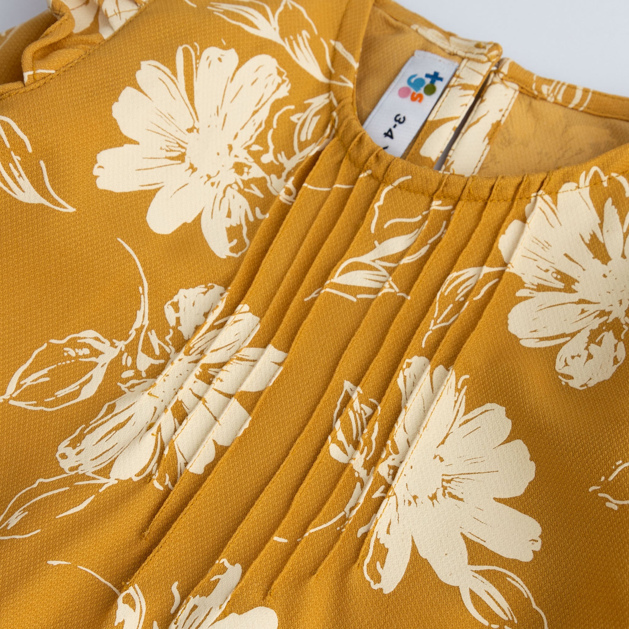 Mustard Floral Printed Top