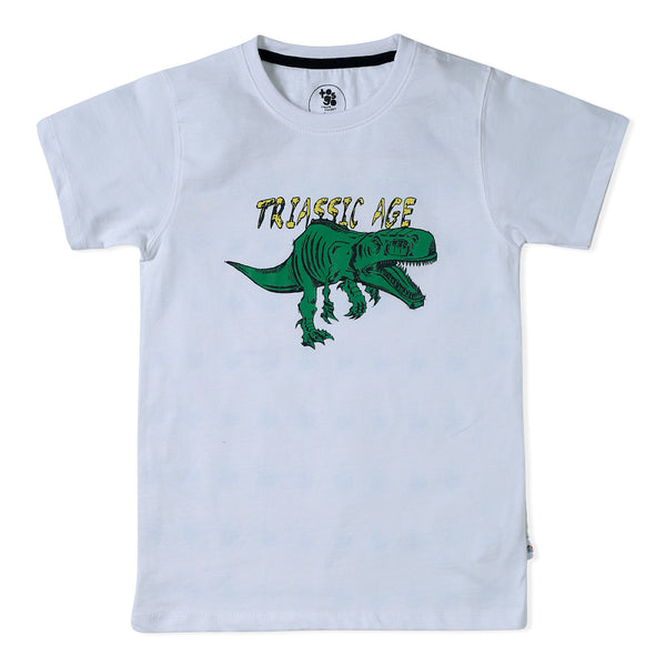 Triassic Age White T-Shirt